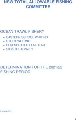 NSW TOTAL ALLOWABLE FISHING COMMITTEE - OCEAN TRAWL FISHERY DETERMINATION FOR THE 2021/22 FISHING PERIOD