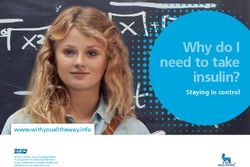 Why do I need to take insulin? - Staying in control www.withyoualltheway.info