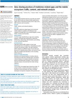 Data sharing practices of medicines related apps and the mobile ecosystem: traffic, content, and network analysis - The BMJ