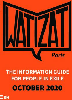 OCTOBER 2020 FOR PEOPLE IN EXILE - Paris - Watizat