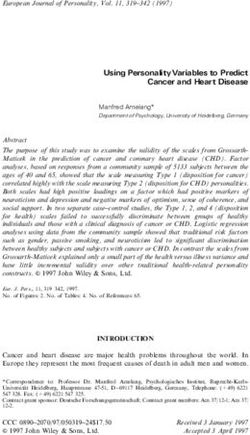 Using PersonalityVariables to Predict Cancer and Heart Disease