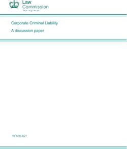 Corporate Criminal Liability A discussion paper - 09 June 2021 - Amazon AWS
