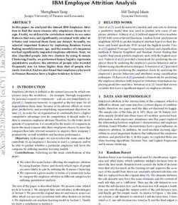 IBM Employee Attrition Analysis - arXiv