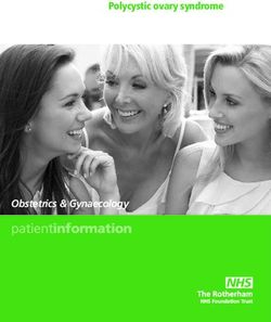 Obstetrics & Gynaecology - Polycystic ovary syndrome - patientinformation