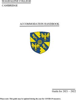 MAGDALENE COLLEGE CAMBRIDGE ACCOMMODATION HANDBOOK