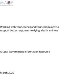 Working with your council and your community to support better responses to dying, death and loss A Local Government Information Resource March ...