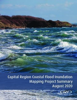 Capital Region Coastal Flood Inundation Mapping Project Summary August 2020