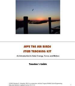 SAVE THE SEA BIRDS STEM TEACHING KIT - Teacher's Guide An Introduction to Solar Energy, Force, and Motion