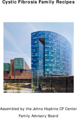 Cystic Fibrosis Family Recipes - Assembled by the Johns Hopkins CF Center Family Advisory Board