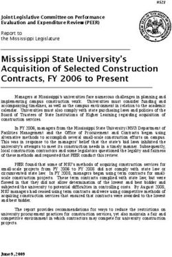 Mississippi State University's Acquisition of Selected Construction Contracts, FY 2006 to Present