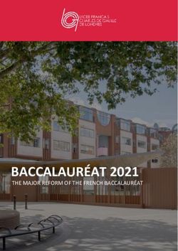 BACCALAURÉAT 2021 THE MAJOR REFORM OF THE FRENCH BACCALAURÉAT - Lycée Français Charles de Gaulle de ...