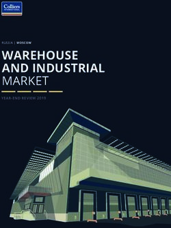 WAREHOUSE AND INDUSTRIAL - MARKET RUSSIA | MOSCOW - Colliers International