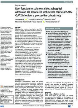LIVER FUNCTION TEST ABNORMALITIES AT HOSPITAL ADMISSION ARE ASSOCIATED WITH SEVERE COURSE OF SARS- COV-2 INFECTION: A PROSPECTIVE COHORT STUDY