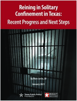 Reining in Solitary Confinement in Texas: Recent Progress and Next Steps - by Marc Levin, JD - Texas Public Policy ...