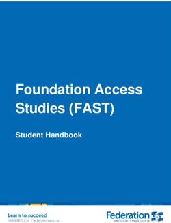 Foundation Access Studies (FAST) - Student Handbook - Federation University Australia