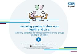Involving people in their own health and care: NHS England