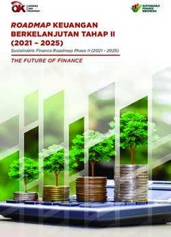 ROADMAP KEUANGAN BERKELANJUTAN TAHAP II - (2021 - 2025) Sustainable Finance Roadmap Phase II (2021 - 2025)