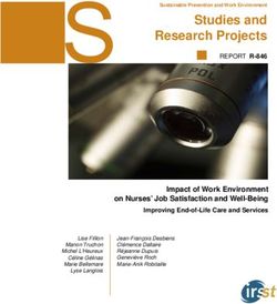 Studies and Research Projects - REPORT R-846