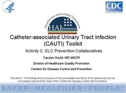 Catheter-associated Urinary Tract Infection (CAUTI) Toolkit