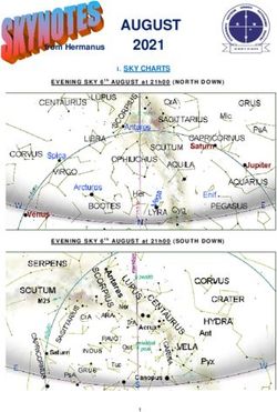 AUGUST fromHermanus 2021 - SKY CHARTS