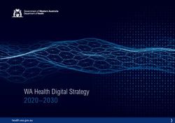WA Health Digital Strategy 2020 -2030 - health.wa.gov.au