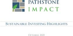 SUSTAINABLE INVESTING HIGHLIGHTS - OCTOBER 2020 - Pathstone