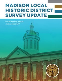 MADISON LOCAL HISTORIC DISTRICT SURVEY UPDATE - CITY OF MADISON, INDIANA JUNE 30, 2022 DRAFT