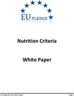 Nutrition Criteria White Paper