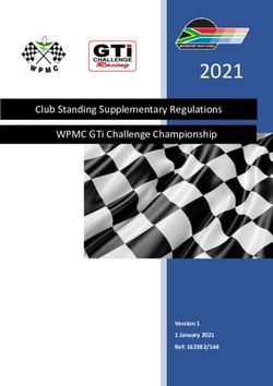 2021 Club Standing Supplementary Regulations WPMC GTi Challenge Championship - Version 1 - NET
