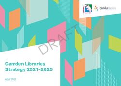 Camden Libraries Strategy 2021-2025 - April 2021