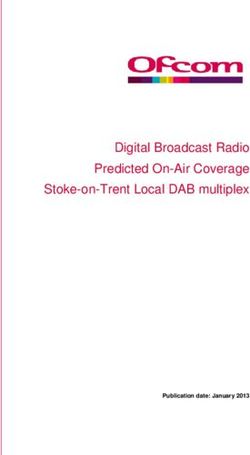 Digital Broadcast Radio Predicted On-Air Coverage Stoke-on-Trent Local DAB multiplex - Publication date: January 2013