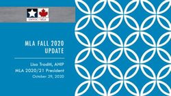 MLA FALL 2020 UPDATE Lisa Traditi, AHIP MLA 2020/21 President - October 29, 2020 - Medical Library ...
