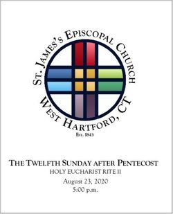 THE TWELFTH SUNDAY AFTER PENTECOST - HOLY EUCHARIST RITE II August 23, 2020 5:00 p.m - St. James's Episcopal ...