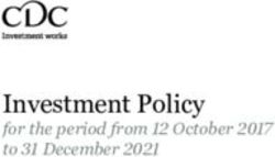 Investment Policy for the period from 12 October 2017 to 31 December 2021 - CDC Group