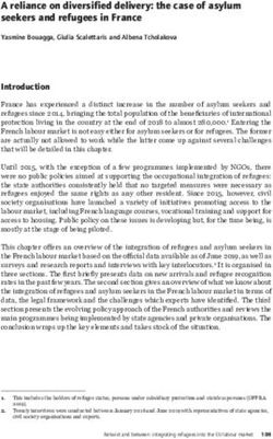 A reliance on diversified delivery: the case of asylum seekers and refugees in France