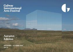 Autumn Edition SEPTEMBER - OCTOBER 2020 - giaf.ie - Galway Arts Festival