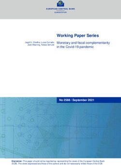 Working Paper Series Monetary and fiscal complementarity in the Covid-19 pandemic