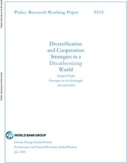 Diversification and Cooperation Strategies in a Decarbonizing World - World Bank Group