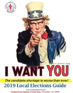 2019 Local Elections Guide - The candidate shortage is worse than ever! . www.CandidatesWanted.info - Citizen Participation Institute