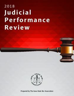 Judicial Per formance Review 2018 - Prepared by The Iowa State Bar Association