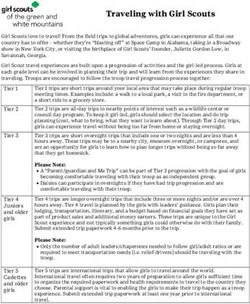 Traveling with Girl Scouts