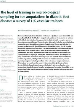 The level of training in microbiological sampling for toe amputations in diabetic foot disease: a survey of UK vascular trainees