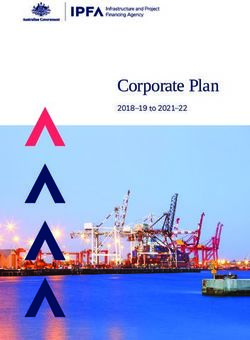 Corporate Plan 2018-19 to 2021-22 - Infrastructure and Project Financing Agency