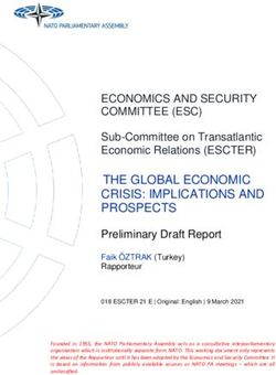 THE GLOBAL ECONOMIC CRISIS: IMPLICATIONS AND PROSPECTS - NATO PA