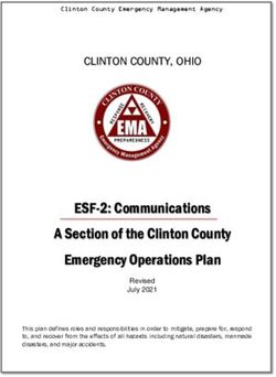 ESF-2: Communications A Section of the Clinton County Emergency Operations Plan - Clinton County ...