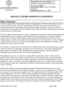 TRAVEL, ENTERTAINMENT & COURTESY