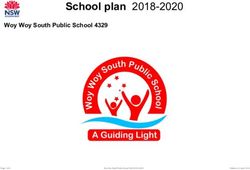 School plan 2018-2020 - Woy Woy South Public School 4329 - AWS