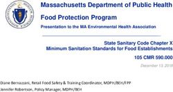 Massachusetts Department of Public Health Food Protection Program - Mass.gov