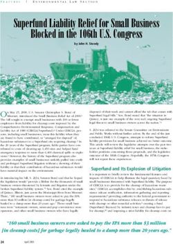 Superfund Liability Relief for Small Business Blocked in the 106th U.S. Congress