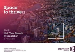 2019 Half Year Results Presentation - 21 February 2019 - Growthpoint Properties Australia